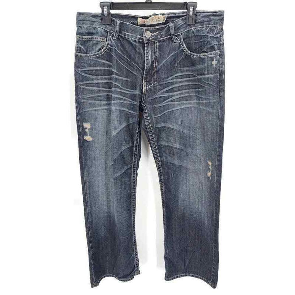 Manchester Men's dark wash straight leg jeans in size 36R